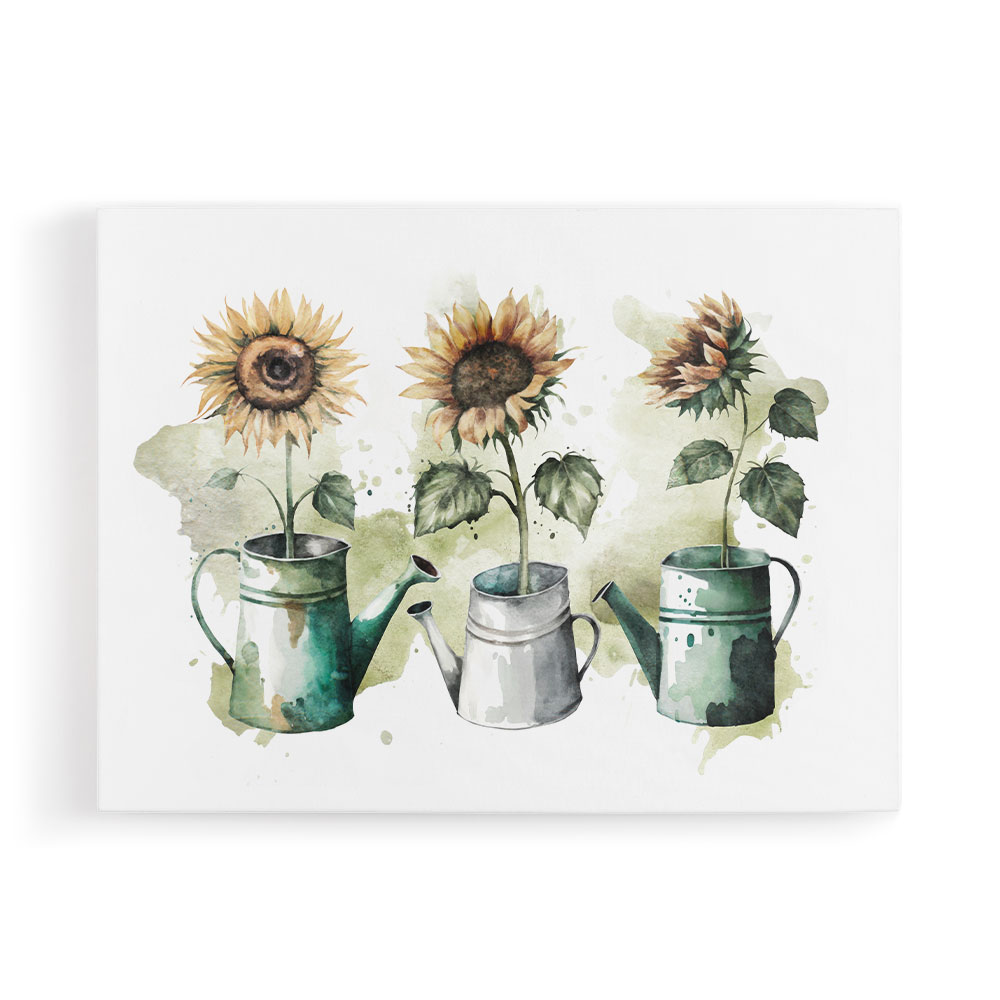 Three Sunflowers Wall Art