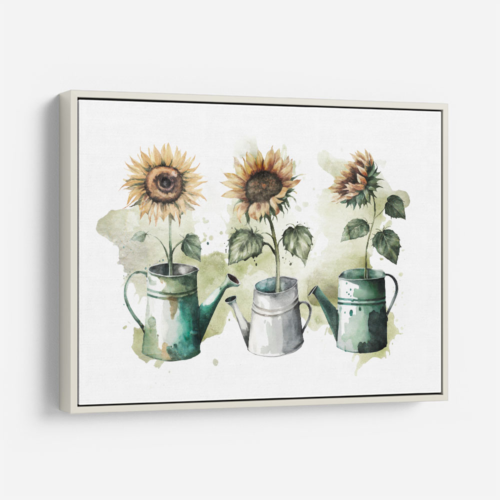 Three Sunflowers Wall Art