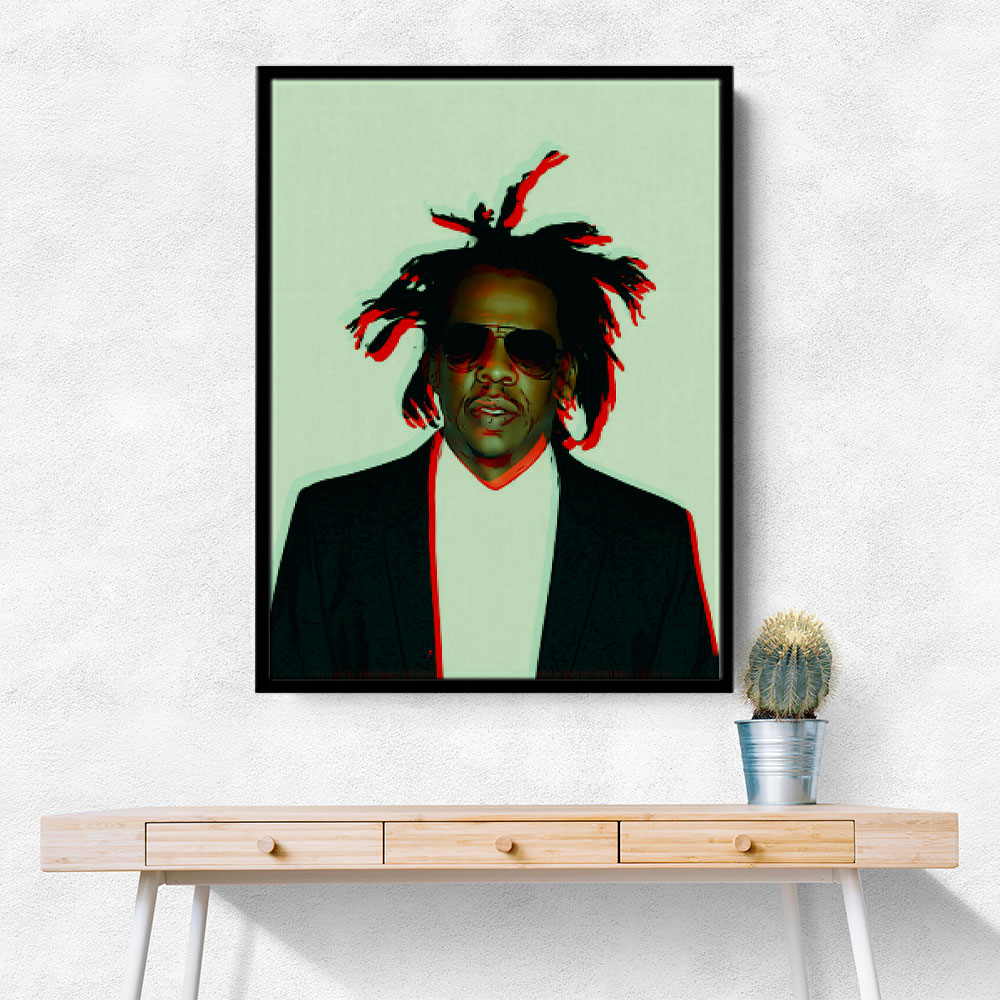 Jay Z Pop Art Style Wall Art