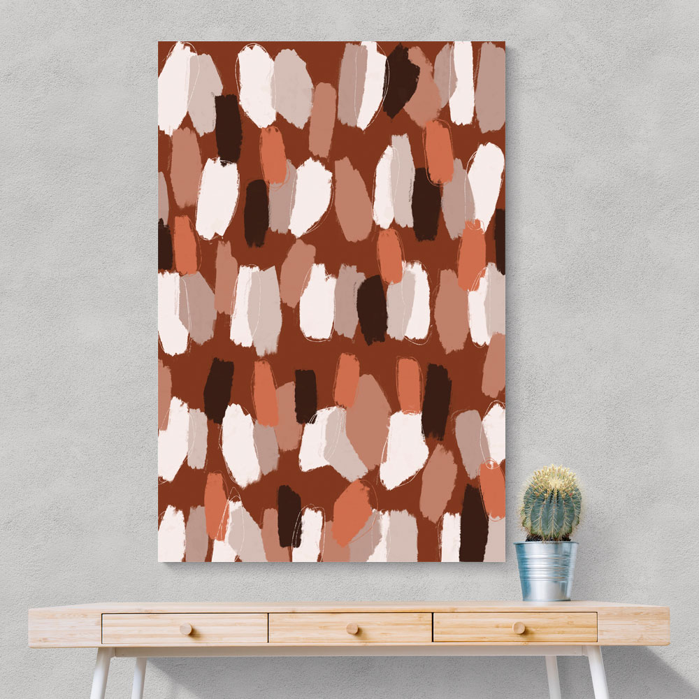 Pastel Earthy Strokes Pattern