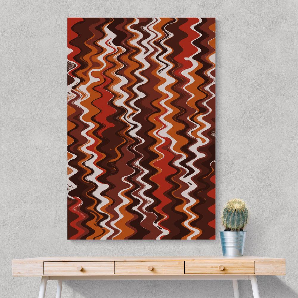 Earthy Color Zig Zag Pattern