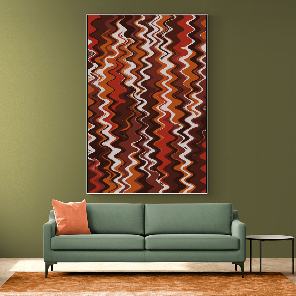 Earthy Color Zig Zag Pattern