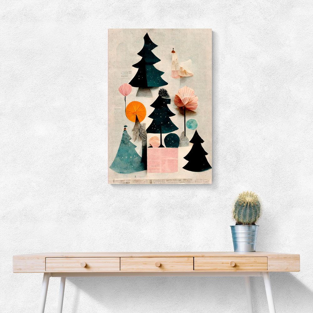 Cute Pine Tree Composition