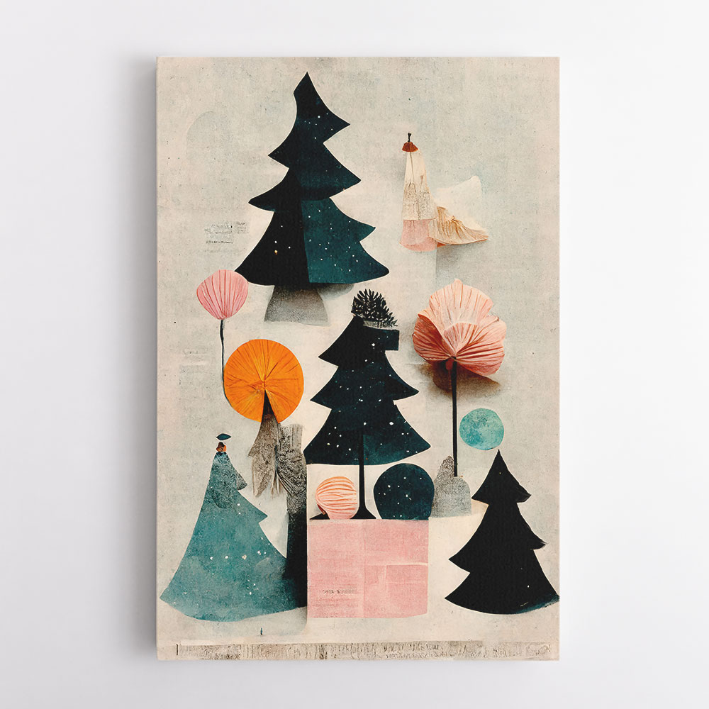 Cute Pine Tree Composition