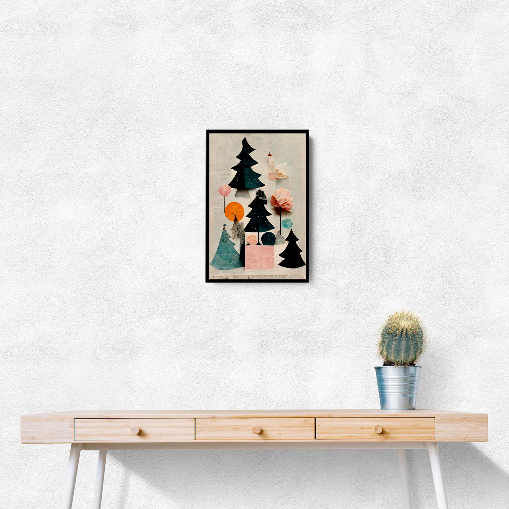 Cute Pine Tree Composition