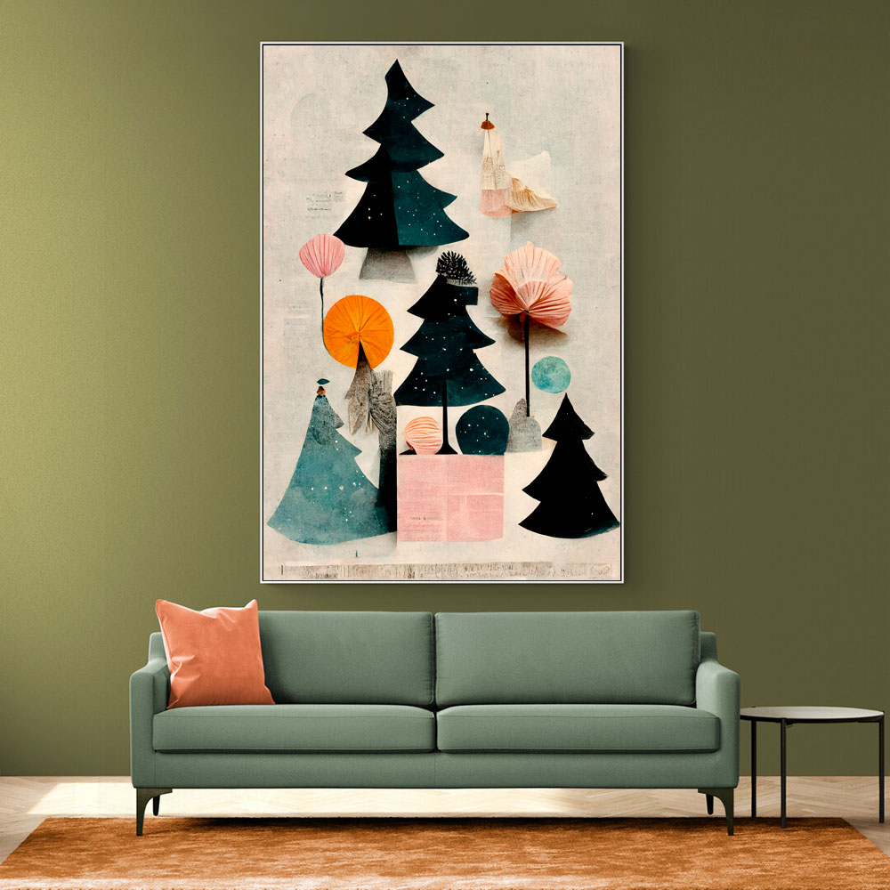 Cute Pine Tree Composition