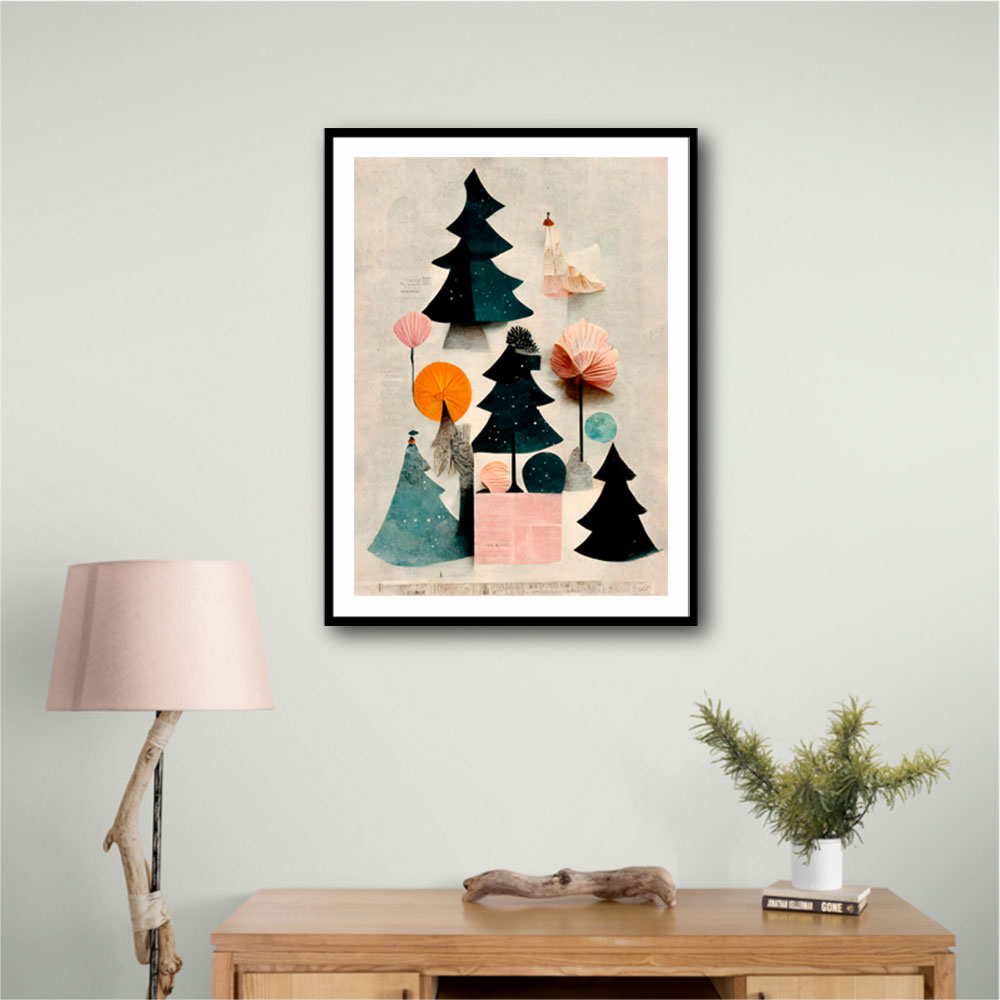 Cute Pine Tree Composition