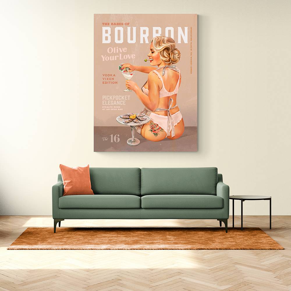 Babes of Bourbon Vol 16 Vintage Vodka Martini Pin Up Girl