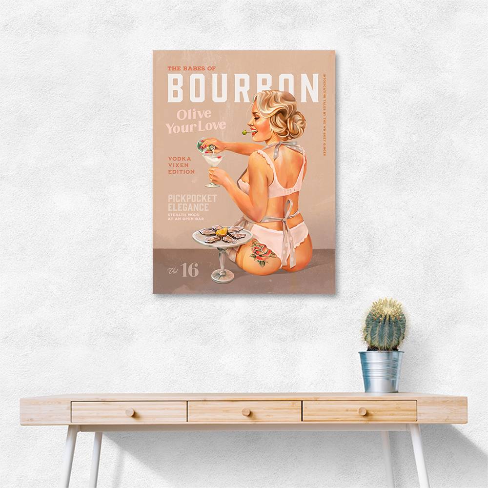 Babes of Bourbon Vol 16 Vintage Vodka Martini Pin Up Girl