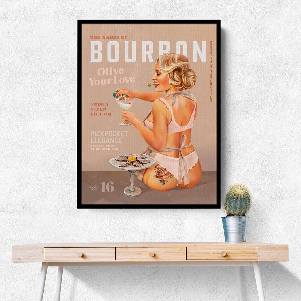 Babes of Bourbon Vol 16 Vintage Vodka Martini Pin Up Girl