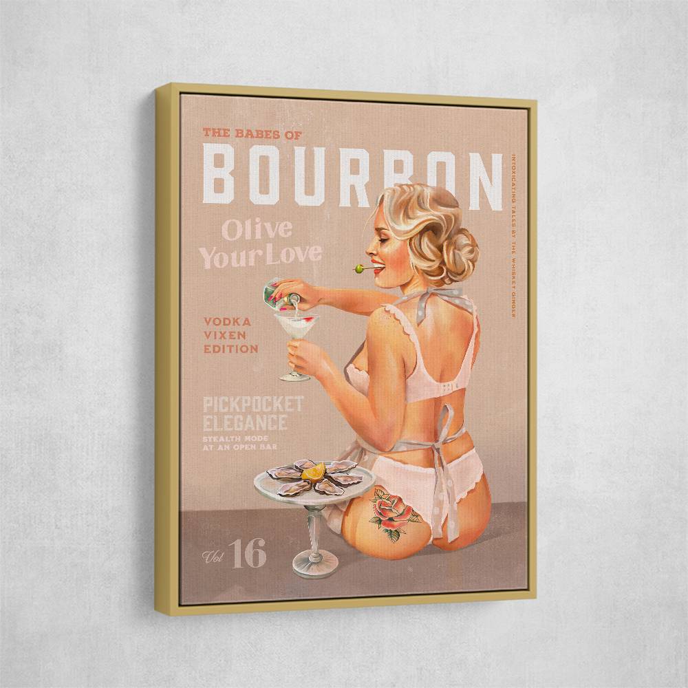 Babes of Bourbon Vol 16 Vintage Vodka Martini Pin Up Girl