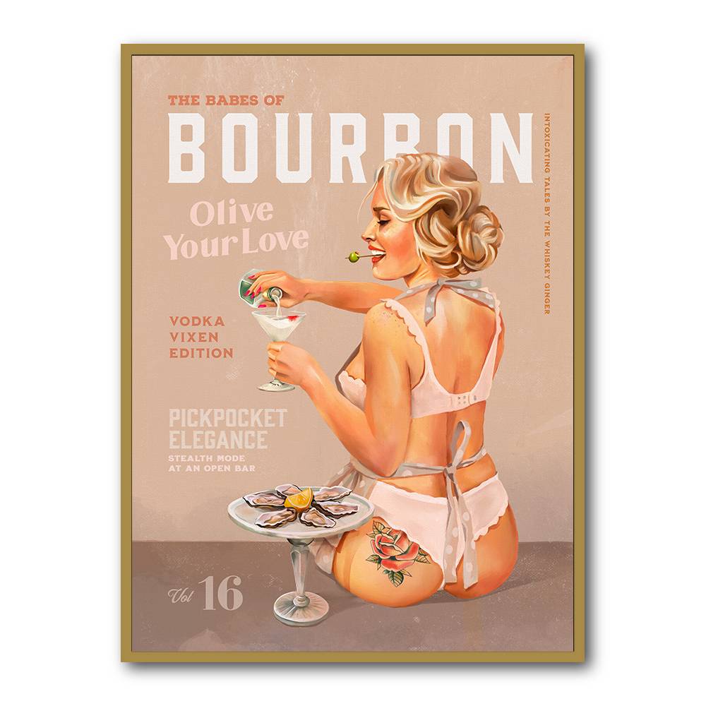 Babes of Bourbon Vol 16 Vintage Vodka Martini Pin Up Girl