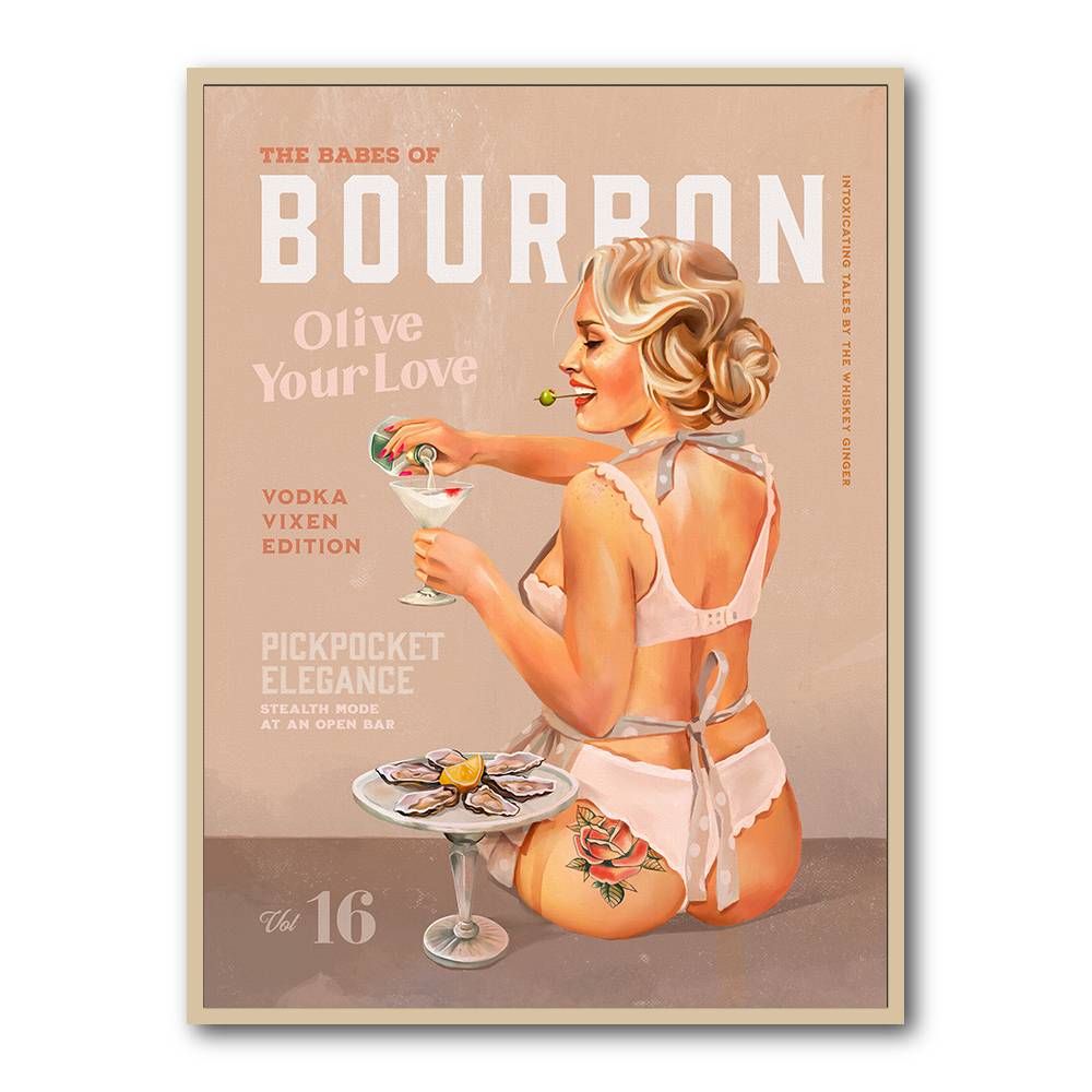 Babes of Bourbon Vol 16 Vintage Vodka Martini Pin Up Girl