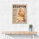 Babes Of Bourbon Vol 3 Sexy Vintage Pin Up Girl Drinking Whiskey Wall Art