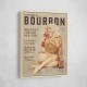 Babes Of Bourbon Vol 3 Sexy Vintage Pin Up Girl Drinking Whiskey Wall Art