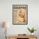 Babes Of Bourbon Vol 3 Sexy Vintage Pin Up Girl Drinking Whiskey Wall Art