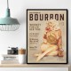 Babes Of Bourbon Vol 3 Sexy Vintage Pin Up Girl Drinking Whiskey Wall Art