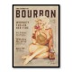 Babes Of Bourbon Vol 3 Sexy Vintage Pin Up Girl Drinking Whiskey Wall Art