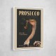 Cute Art Deco Prosecco Poster Of An Ostrich Wall Art