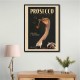 Cute Art Deco Prosecco Poster Of An Ostrich Wall Art