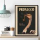 Cute Art Deco Prosecco Poster Of An Ostrich Wall Art