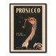 Cute Art Deco Prosecco Poster Of An Ostrich Wall Art