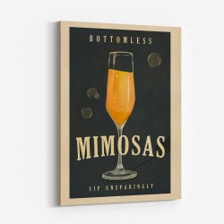 Bottomless Mimosas Brunch Prosecco A Champagne Art Wall Art