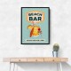 Beach Bar Summer Tropical Cocktail Bar Art Wall Art