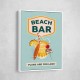 Beach Bar Summer Tropical Cocktail Bar Art Wall Art