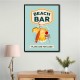 Beach Bar Summer Tropical Cocktail Bar Art Wall Art