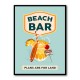 Beach Bar Summer Tropical Cocktail Bar Art Wall Art