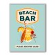 Beach Bar Summer Tropical Cocktail Bar Art Wall Art