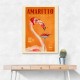 Amaretto Flamingo Art Deco Italian Cafe Travel Art Wall Art