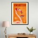 Amaretto Flamingo Art Deco Italian Cafe Travel Art Wall Art