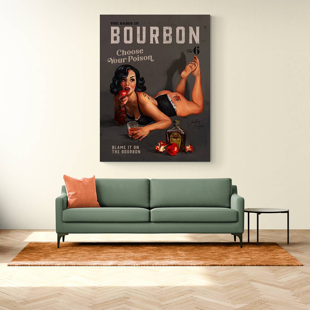 Babes Of Bourbon Vol 6 Choose Your Poison Sexy Pinup Wall Art