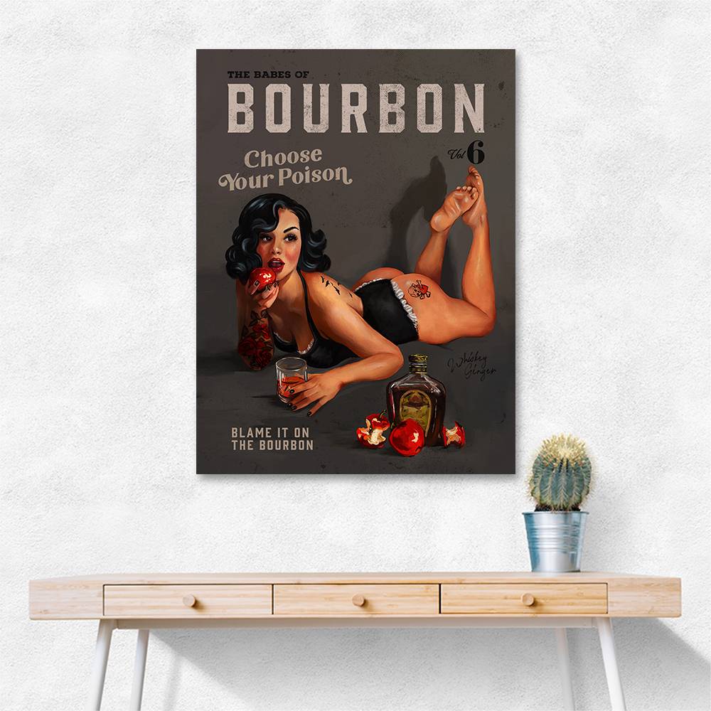 Babes Of Bourbon Vol 6 Choose Your Poison Sexy Pinup Wall Art