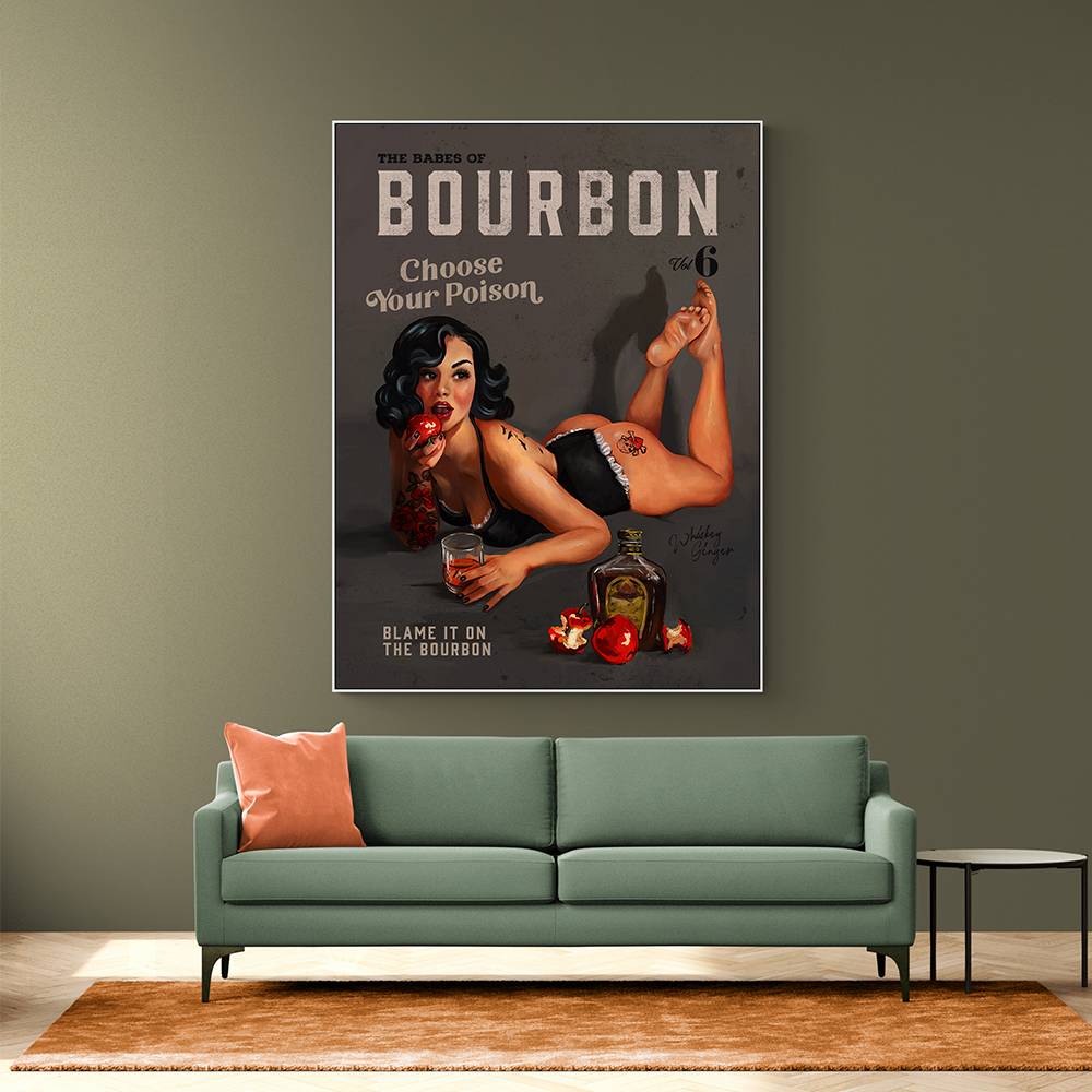 Babes Of Bourbon Vol 6 Choose Your Poison Sexy Pinup Wall Art