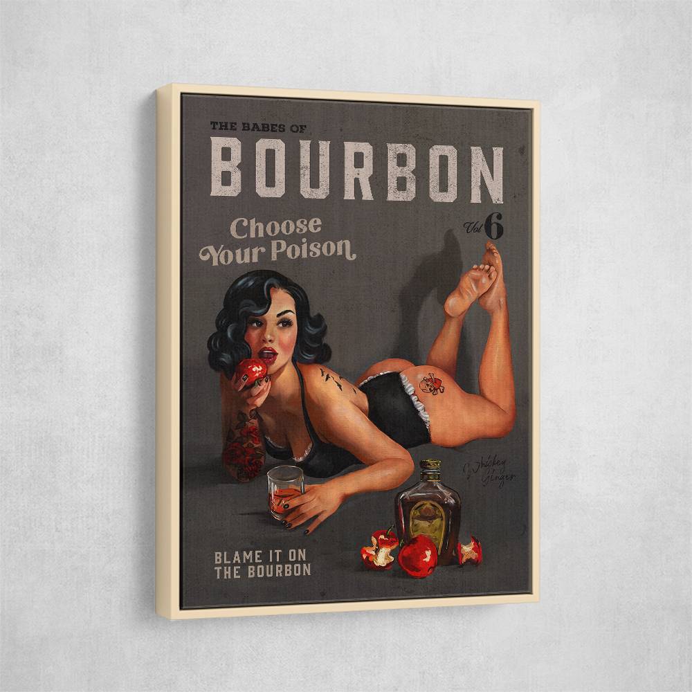 Babes Of Bourbon Vol 6 Choose Your Poison Sexy Pinup Wall Art