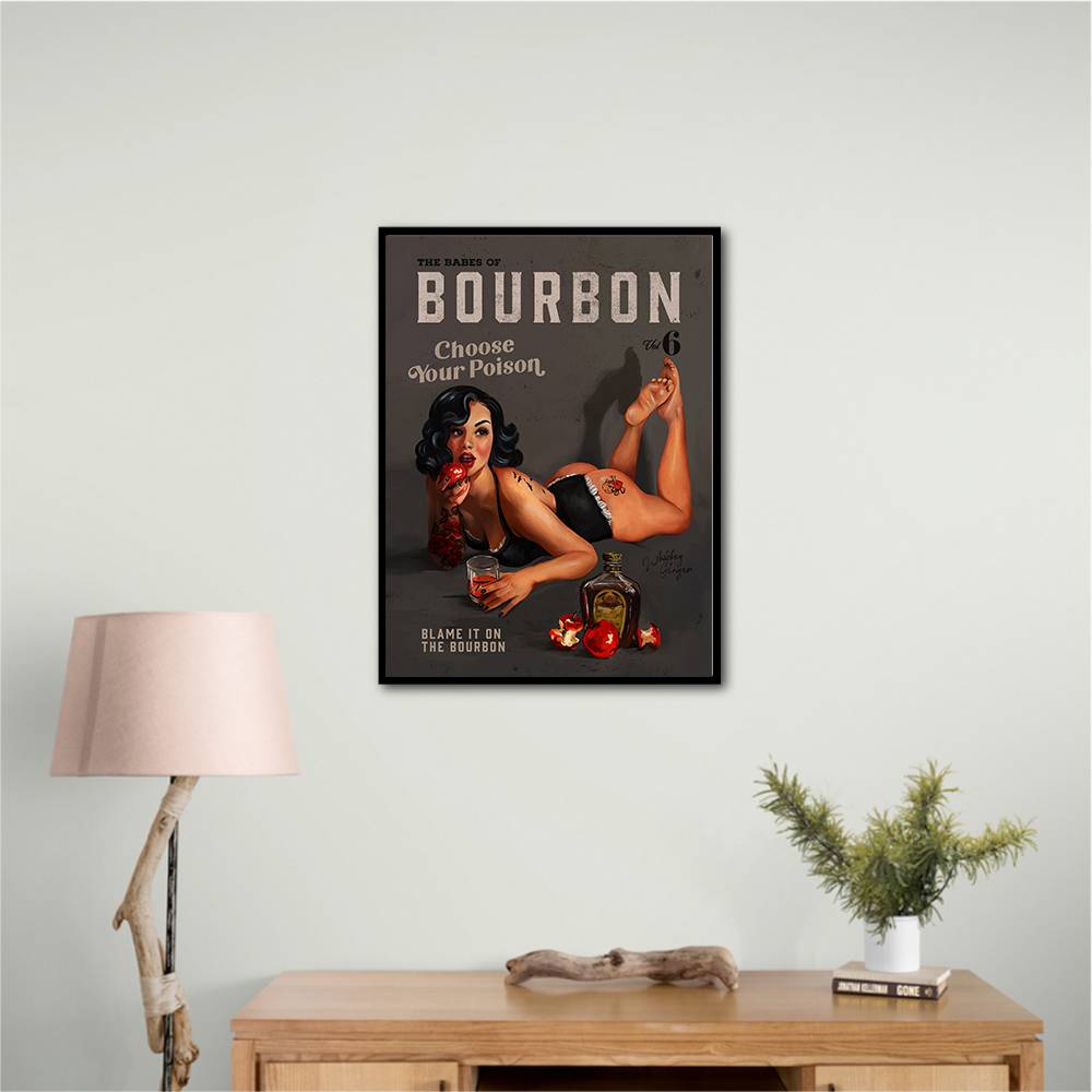 Babes Of Bourbon Vol 6 Choose Your Poison Sexy Pinup Wall Art