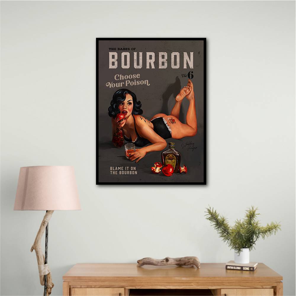 Babes Of Bourbon Vol 6 Choose Your Poison Sexy Pinup Wall Art