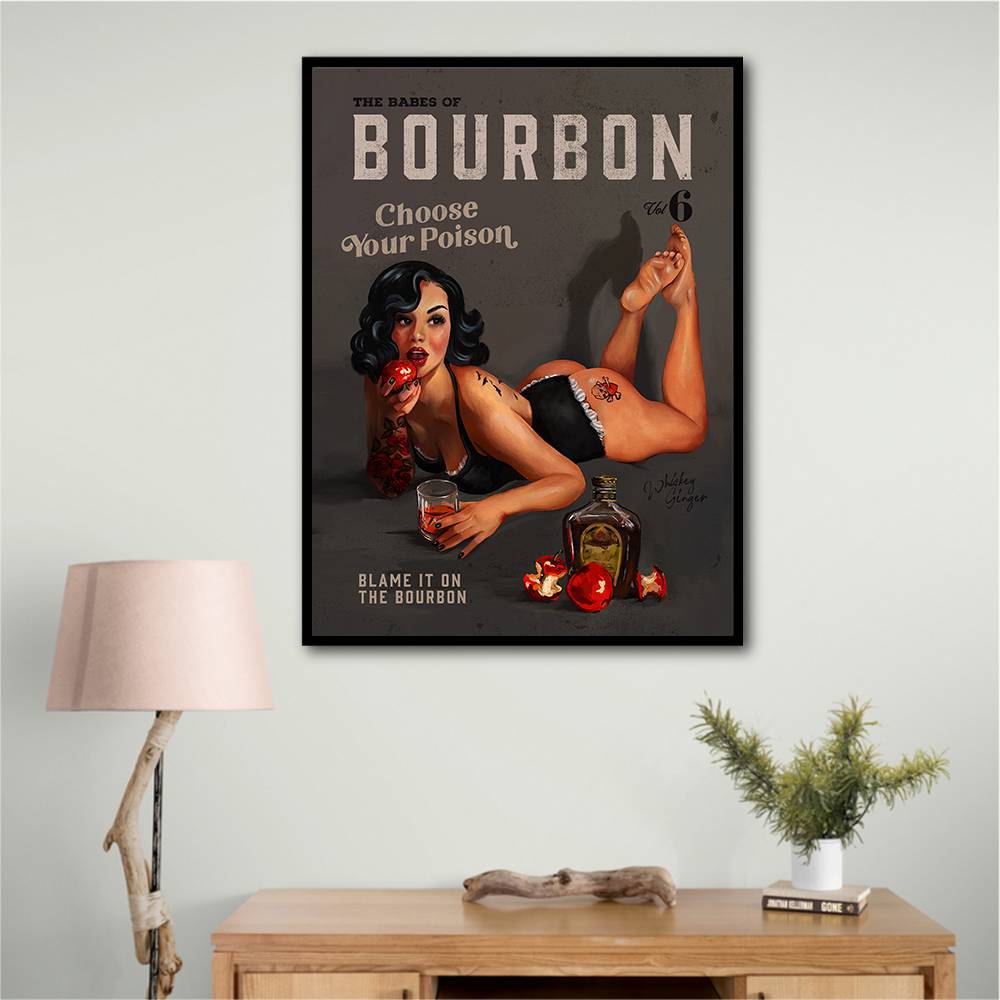 Babes Of Bourbon Vol 6 Choose Your Poison Sexy Pinup Wall Art