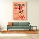 Babes Of Bourbon Vol 22 Vintage Pinup Girl Drinking A Cocktail Wall Art