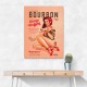 Babes Of Bourbon Vol 22 Vintage Pinup Girl Drinking A Cocktail Wall Art