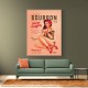 Babes Of Bourbon Vol 22 Vintage Pinup Girl Drinking A Cocktail Wall Art