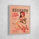 Babes Of Bourbon Vol 22 Vintage Pinup Girl Drinking A Cocktail Wall Art