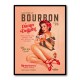 Babes Of Bourbon Vol 22 Vintage Pinup Girl Drinking A Cocktail Wall Art