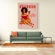 Babes Of Bourbon Vol 8 Vintage Pinup Girl With Afro Wall Art