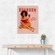 Babes Of Bourbon Vol 8 Vintage Pinup Girl With Afro Wall Art