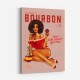 Babes Of Bourbon Vol 8 Vintage Pinup Girl With Afro Wall Art