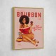 Babes Of Bourbon Vol 8 Vintage Pinup Girl With Afro Wall Art